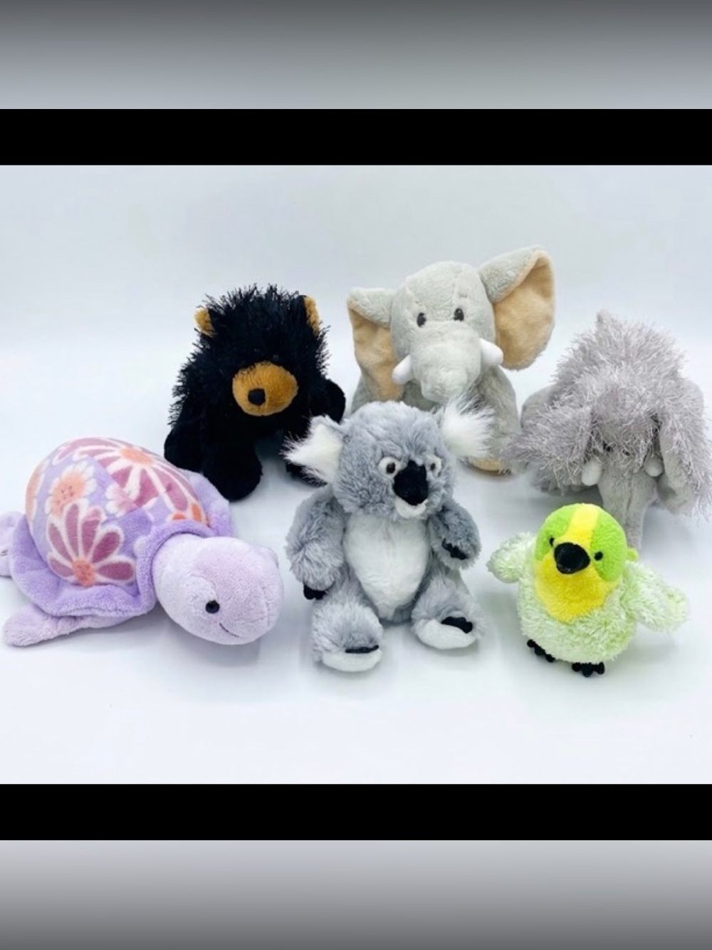 Lot of 6 Ganz Webkinz & Lil'Kinz Plush Toys Turtle, Bear, Koala, Elephants
Bird